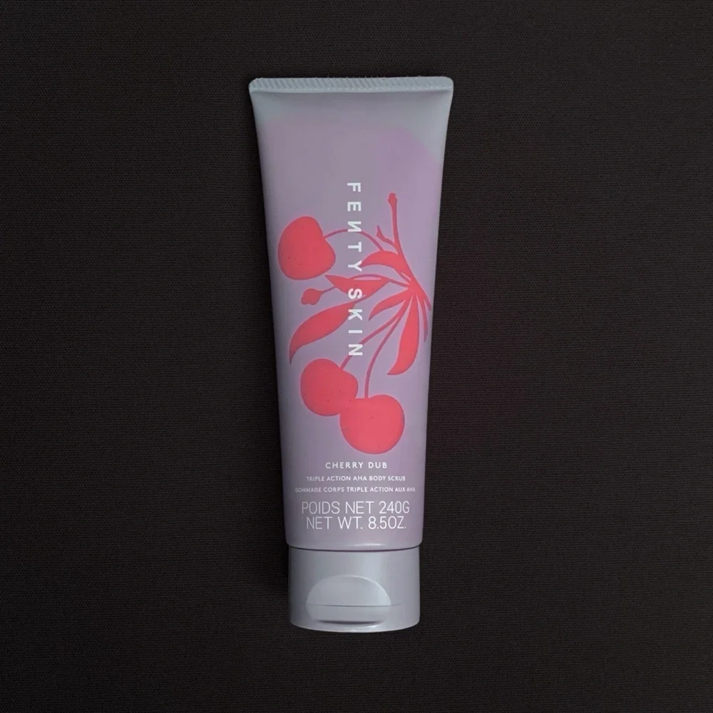FENTY SKIN Cherry Dub Triple Action AHA Body Scrub – Full Size 240 mL